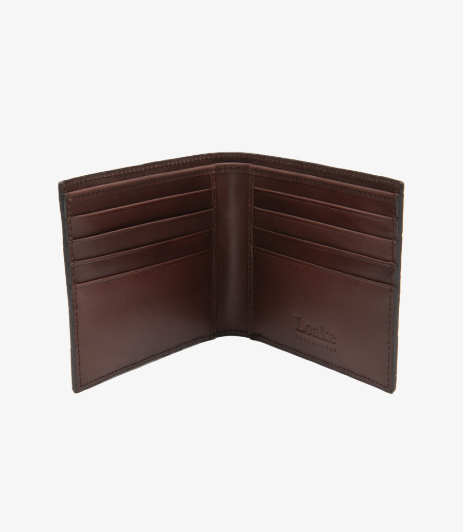 Loake Lombard Leder Wallet Geldbörse Herren Dunkelbraun | AT5672873