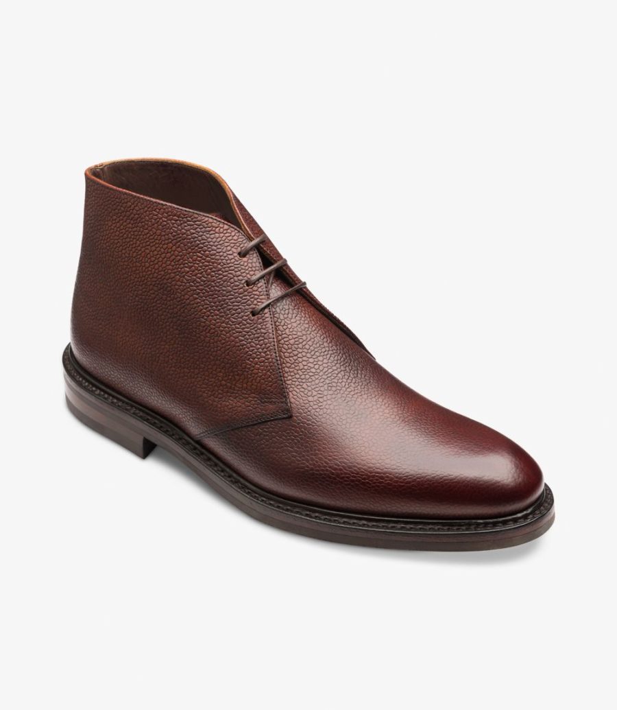 Loake Lytham Chukka Stiefel Herren Oxblood Grain | AT9845600