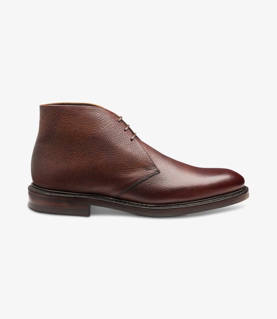 Loake Lytham Chukka Stiefel Herren Oxblood Grain | AT9845600