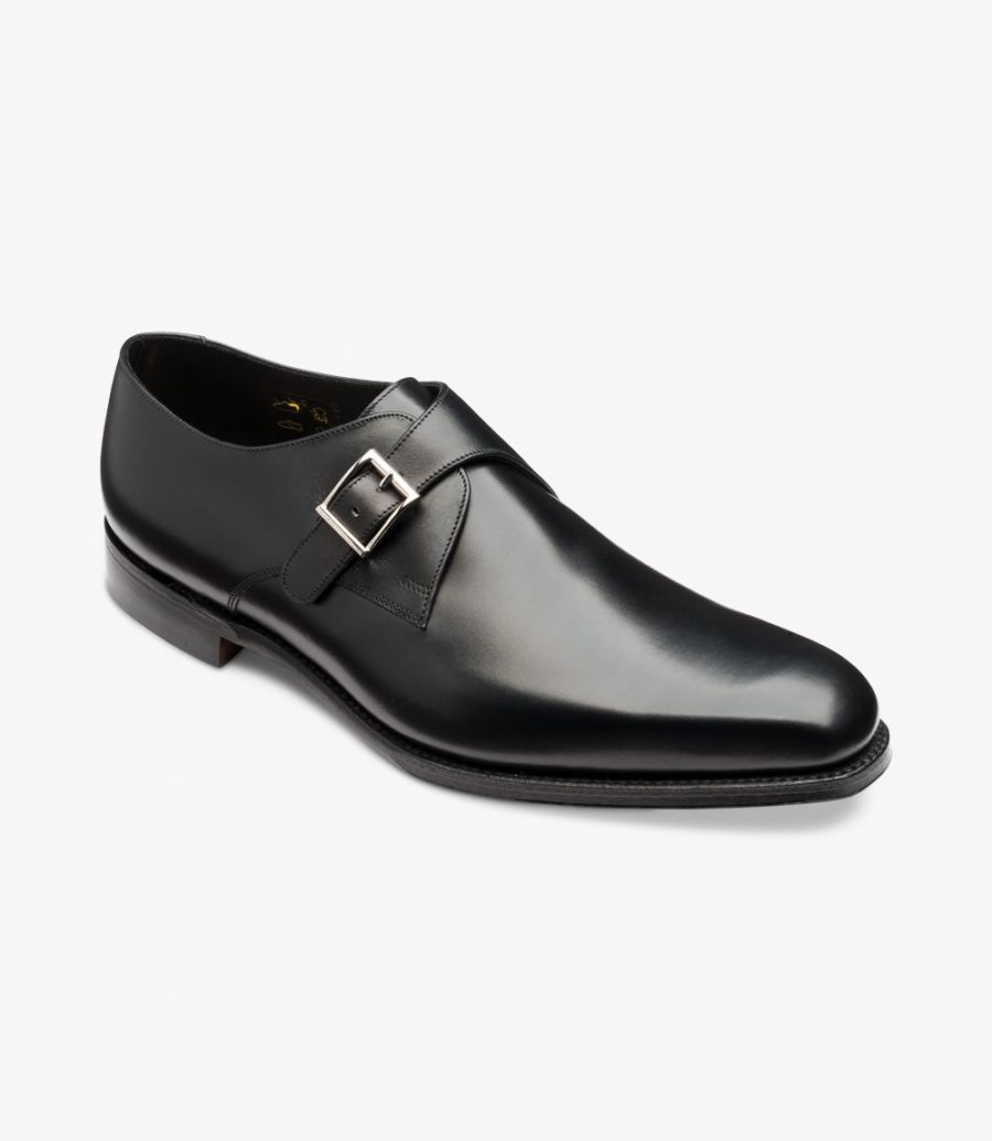 Loake Medway Mönchs Schuhe Herren Schwarz | AT1945427