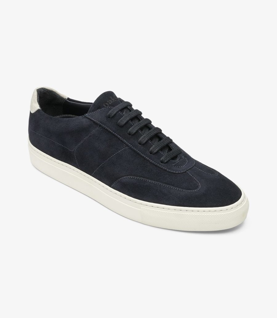 Loake Owens Navy Wildleder Sneaker Sneakers Herren Navy | AT9949453