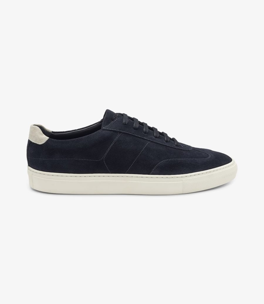 Loake Owens Navy Wildleder Sneaker Sneakers Herren Navy | AT9949453