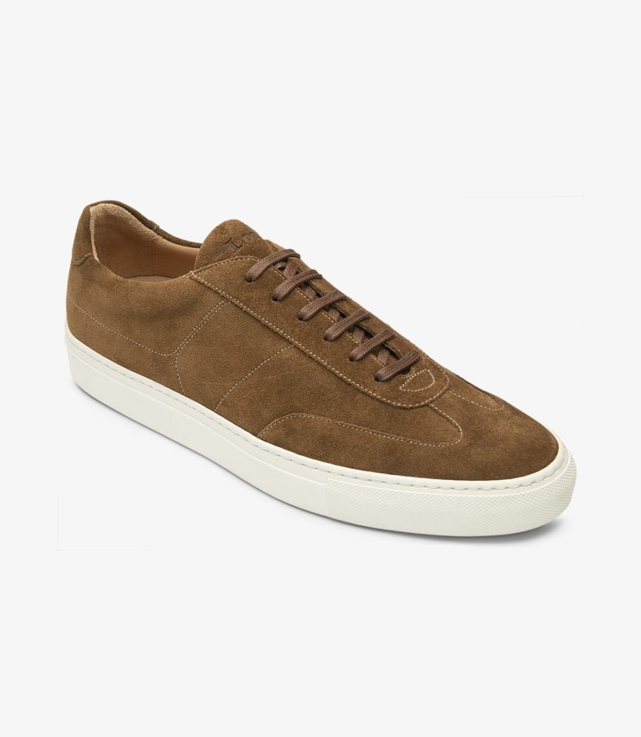 Loake Owens Tan Wildleder Sneaker Sneakers Herren Tan Suede | AT3809132