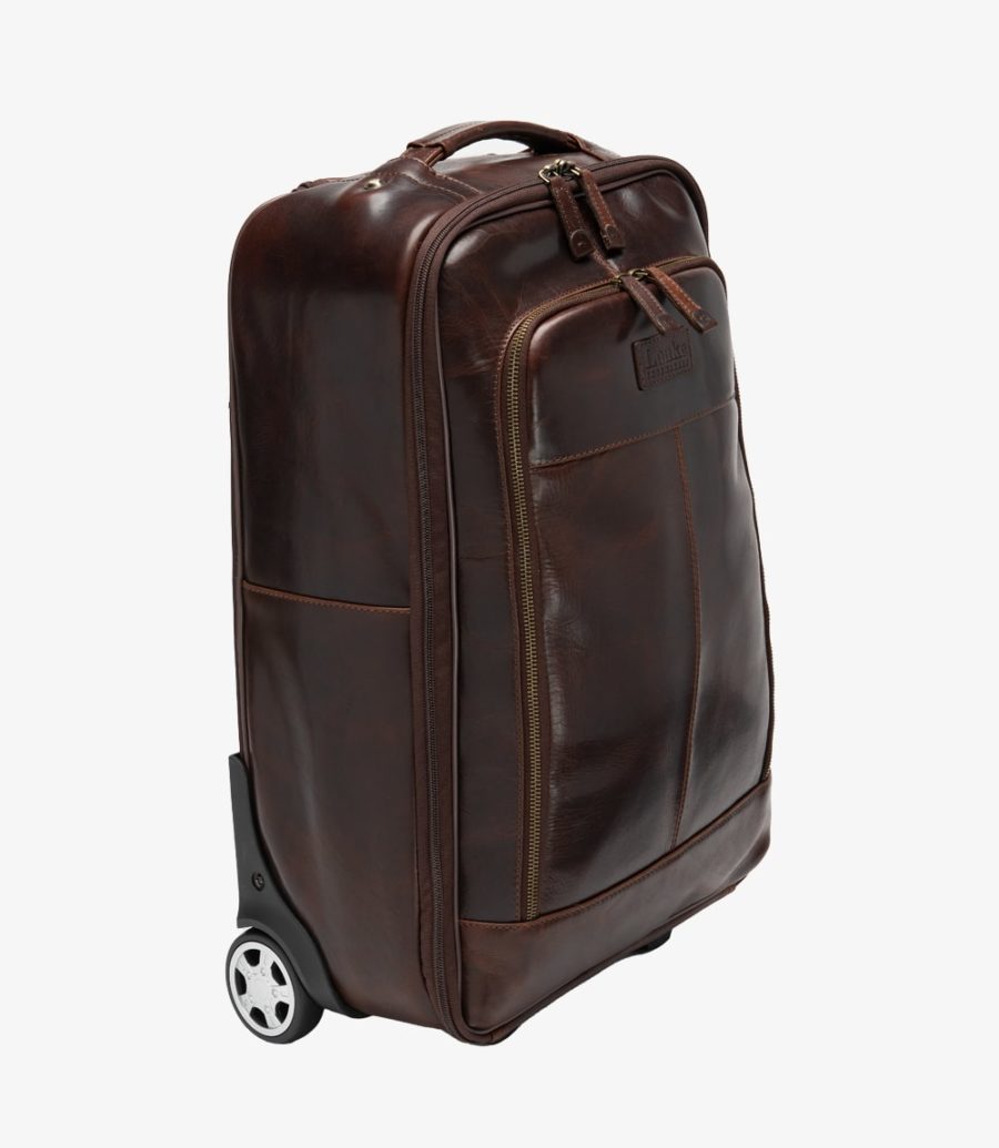 Loake Paris Wheeled Suitcase Tasche Herren Braun | AT9478993