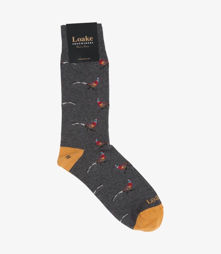 Loake Pheasant Socks Socken Herren Grau | AT6832286