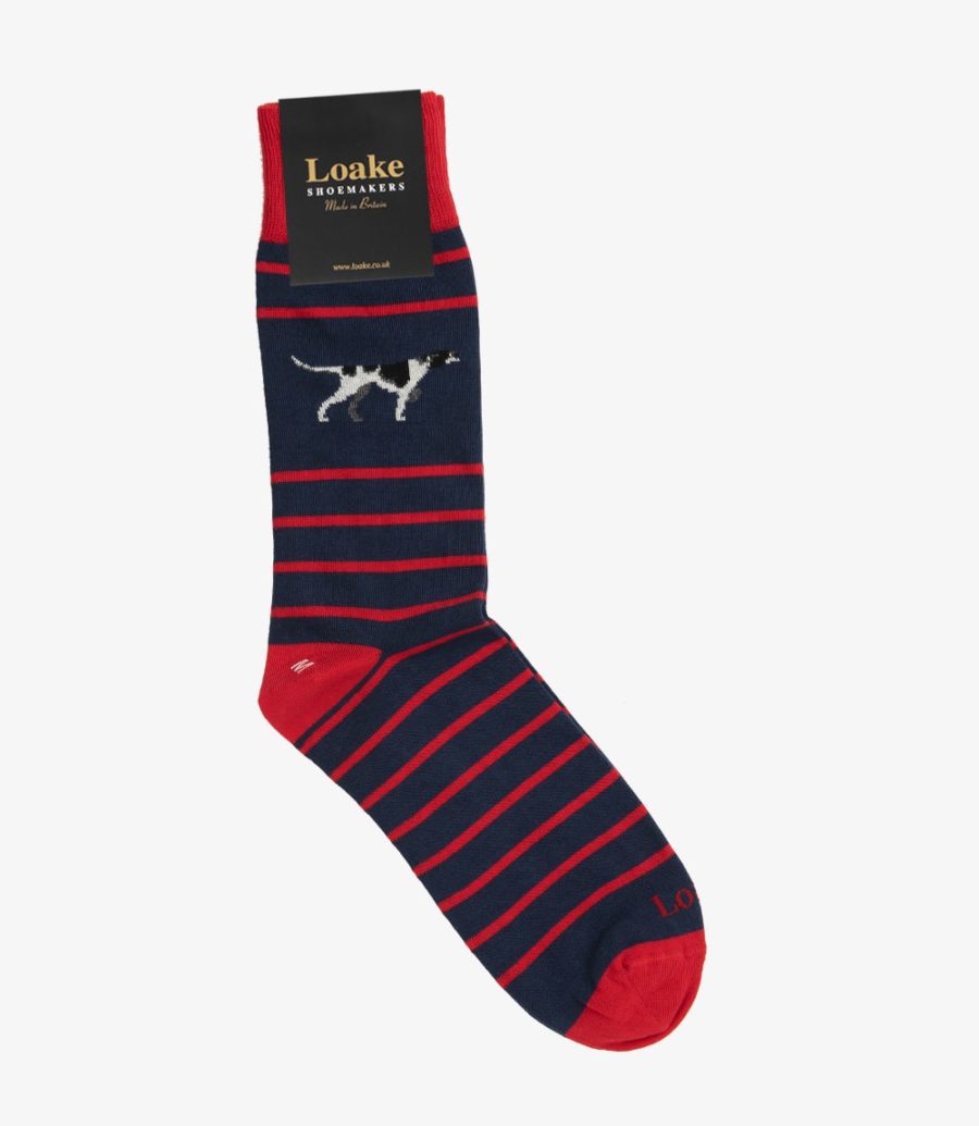 Loake Pointer Socks Socken Herren Navy | AT5920297