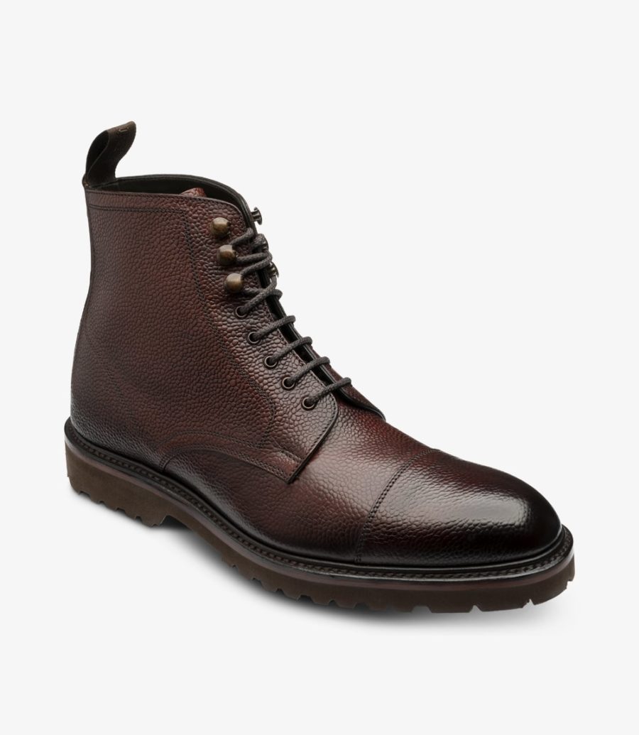 Loake Reynolds Burgundy Grain Boot Derby Stiefel Herren Bordeaux | AT9827475