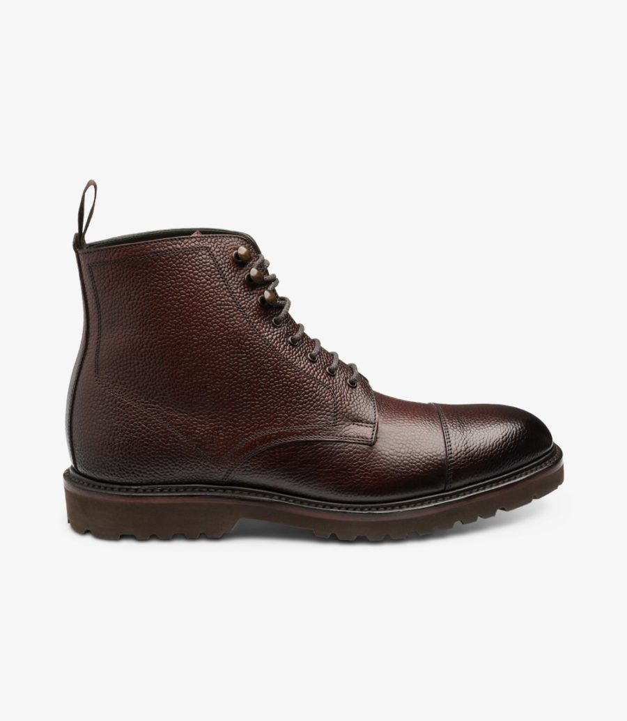 Loake Reynolds Burgundy Grain Boot Derby Stiefel Herren Bordeaux | AT9827475