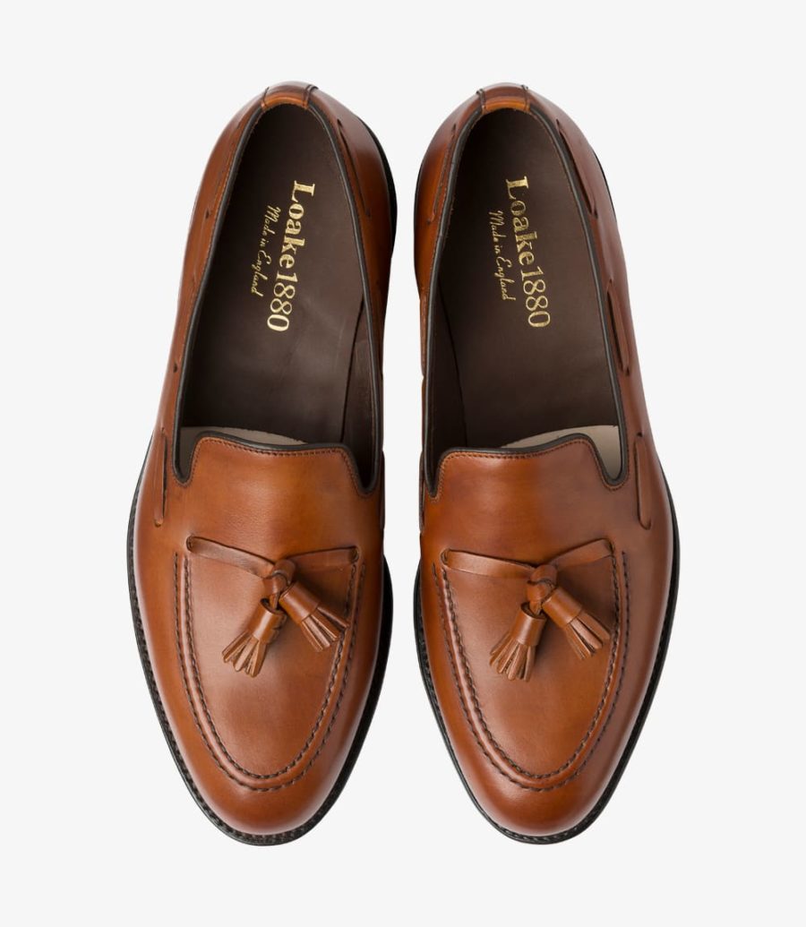 Loake Russell Loafers Herren Mahogany | AT8194929