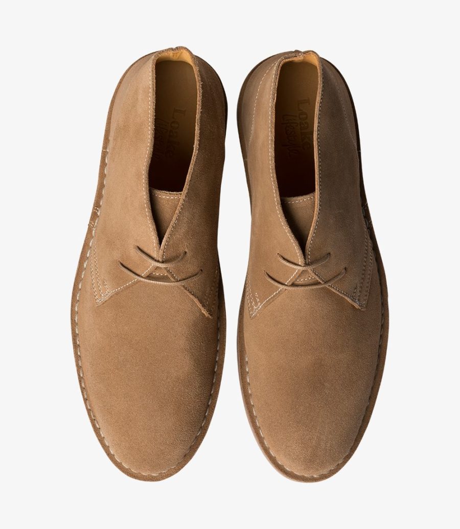 Loake Sahara Wüstenstiefel Herren Tan Suede | AT1970975