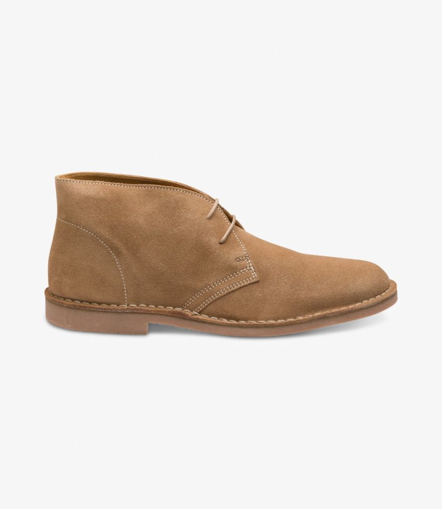 Loake Sahara Wüstenstiefel Herren Tan Suede | AT1970975