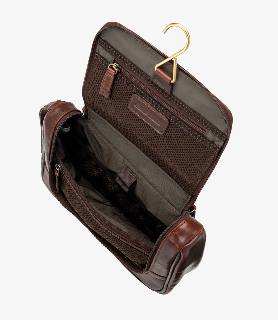 Loake Severn Wash Bag Tasche Herren Braun | AT6389178