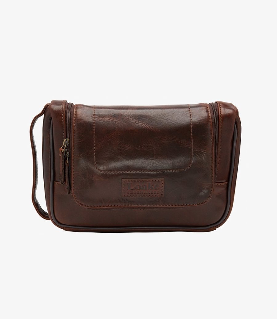 Loake Severn Wash Bag Tasche Herren Braun | AT6389178