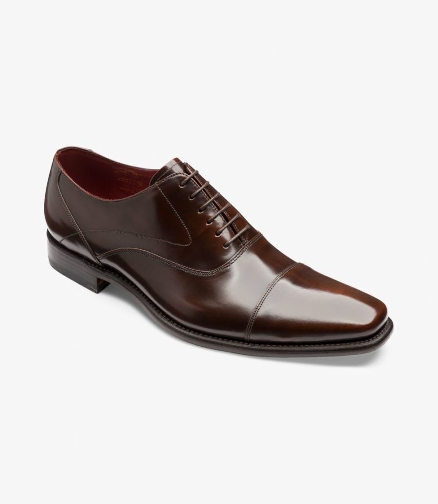 Loake Sharp Kappe-cap Oxford Schuhe Herren Dunkelbraun | AT1944733