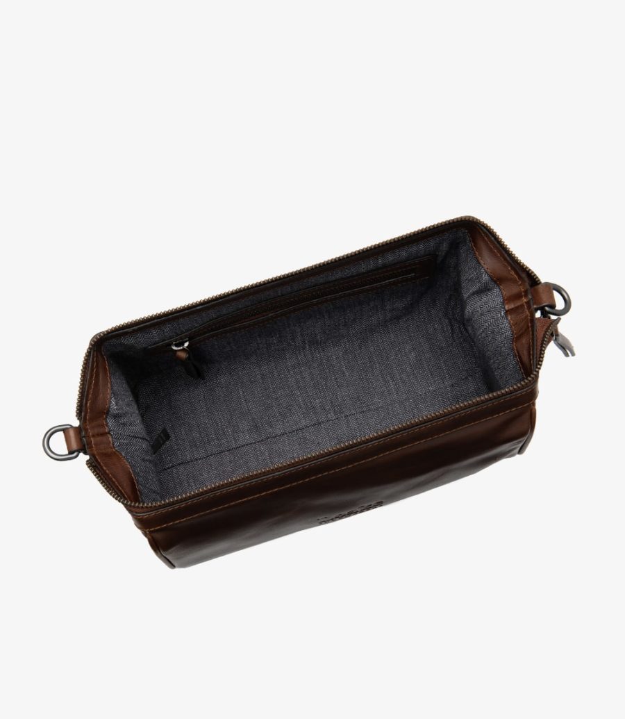 Loake Thames Wash Bag Tasche Herren Braun | AT3520558