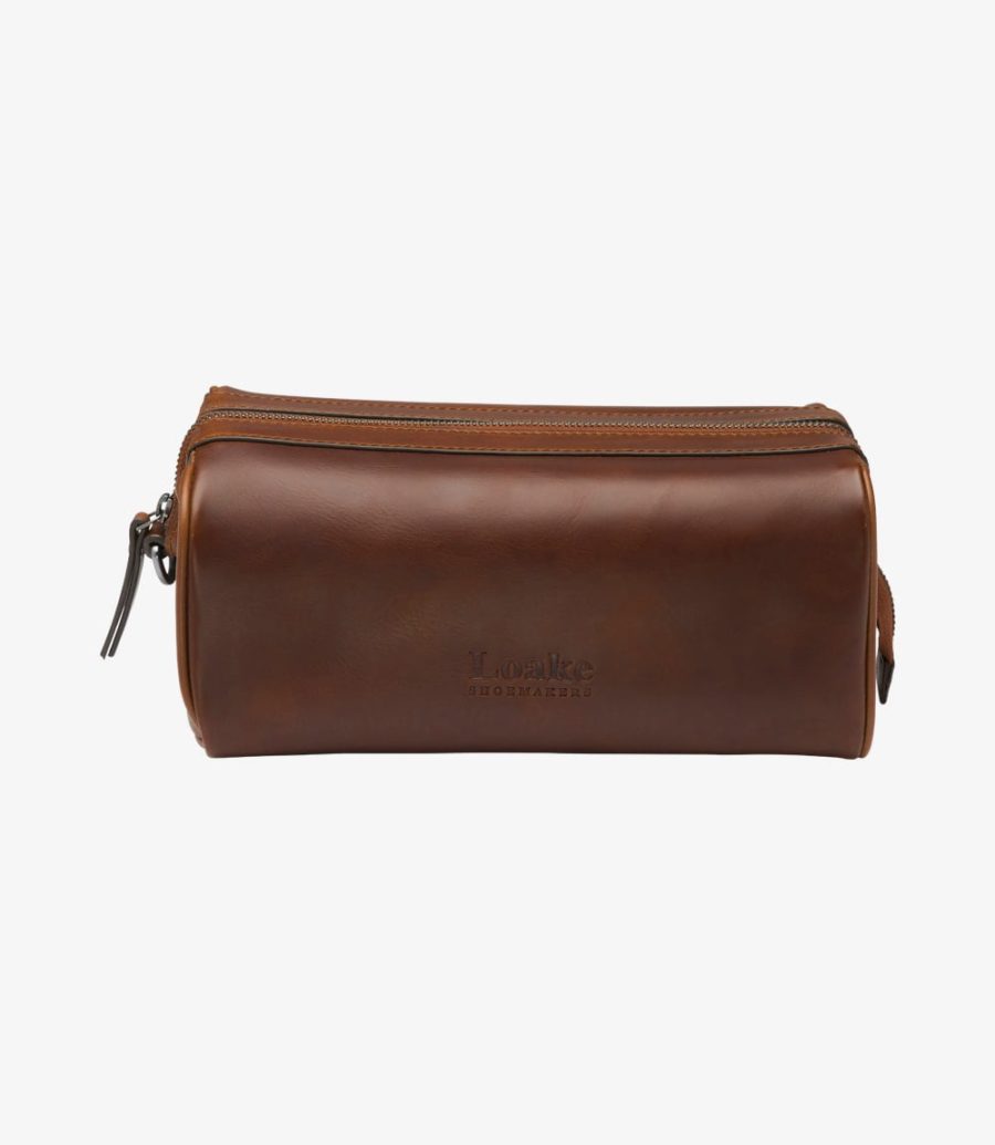 Loake Thames Wash Bag Tasche Herren Braun | AT3520558