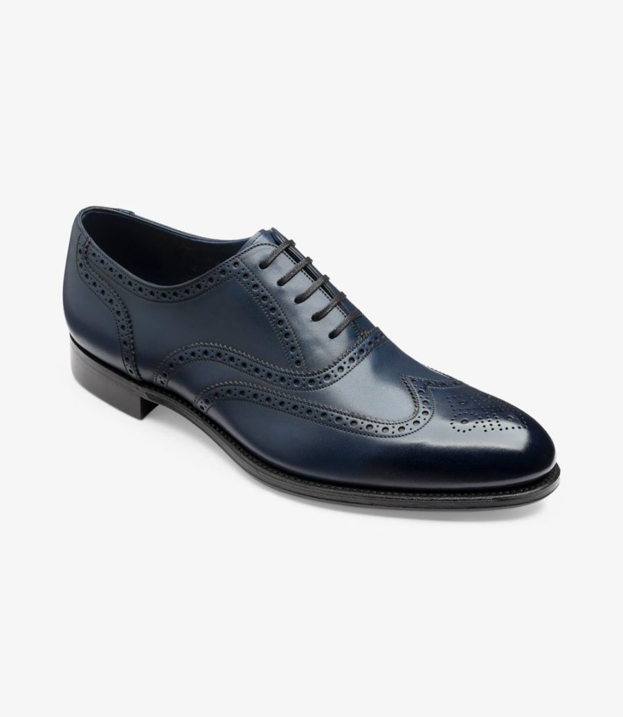 Loake Torrington Brogues Herren Blau | AT1203743