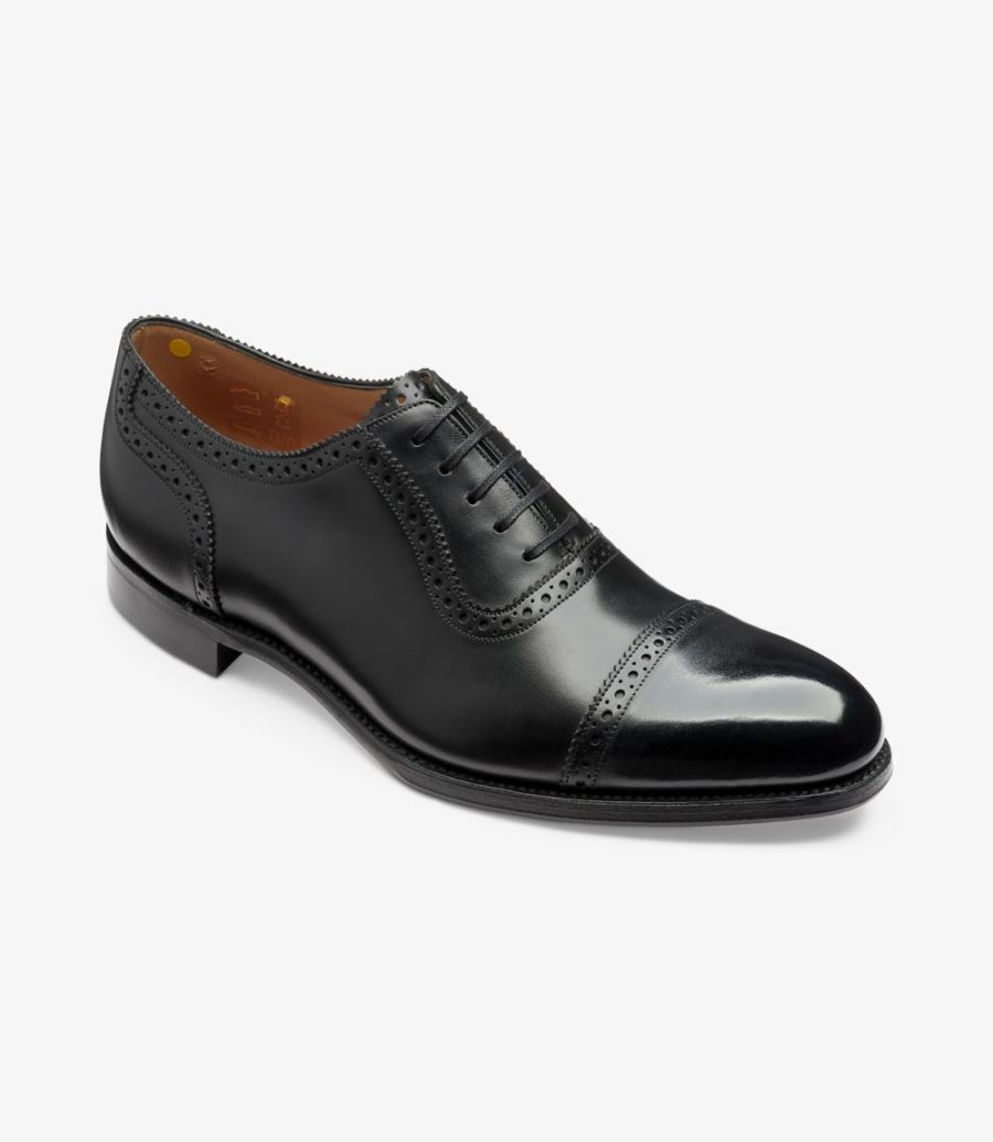 Loake Trinity Semi Brogue Semi Brogues Herren Schwarz | AT0481169