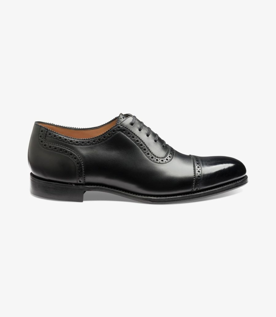 Loake Trinity Semi Brogue Semi Brogues Herren Schwarz | AT0481169