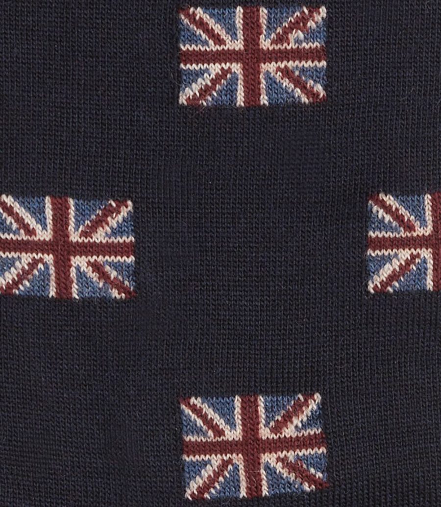 Loake Union Jack Socks Socken Herren Navy | AT9077619