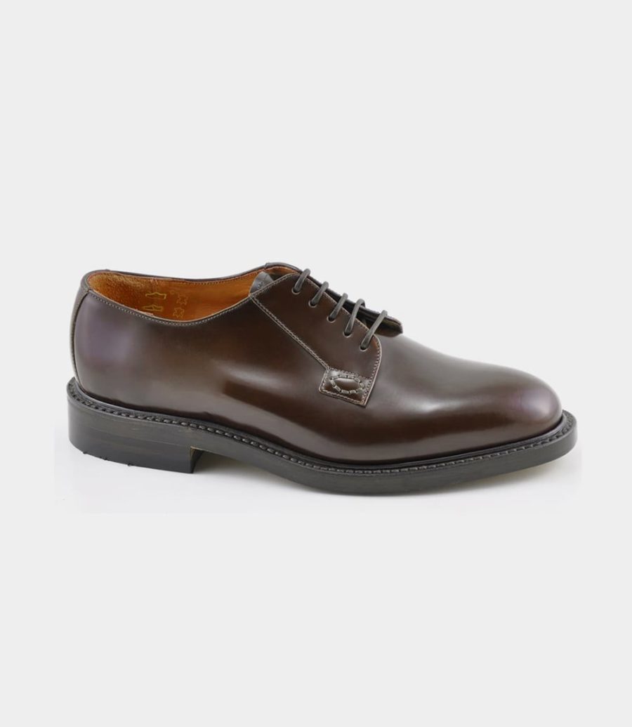 Loake Waverley Plain Tie Derby Schuhe Herren Dunkelbraun | AT0267559