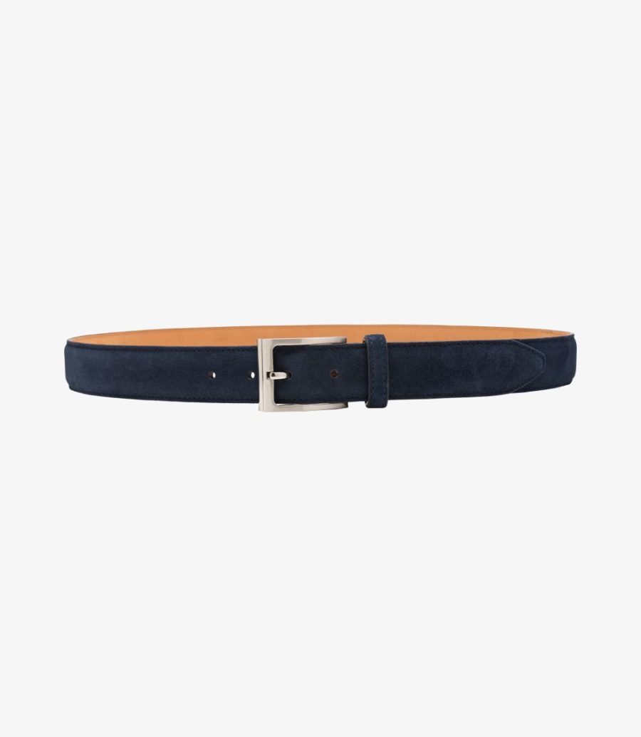 Loake William Belt Gürtel Herren Navy | AT2596650