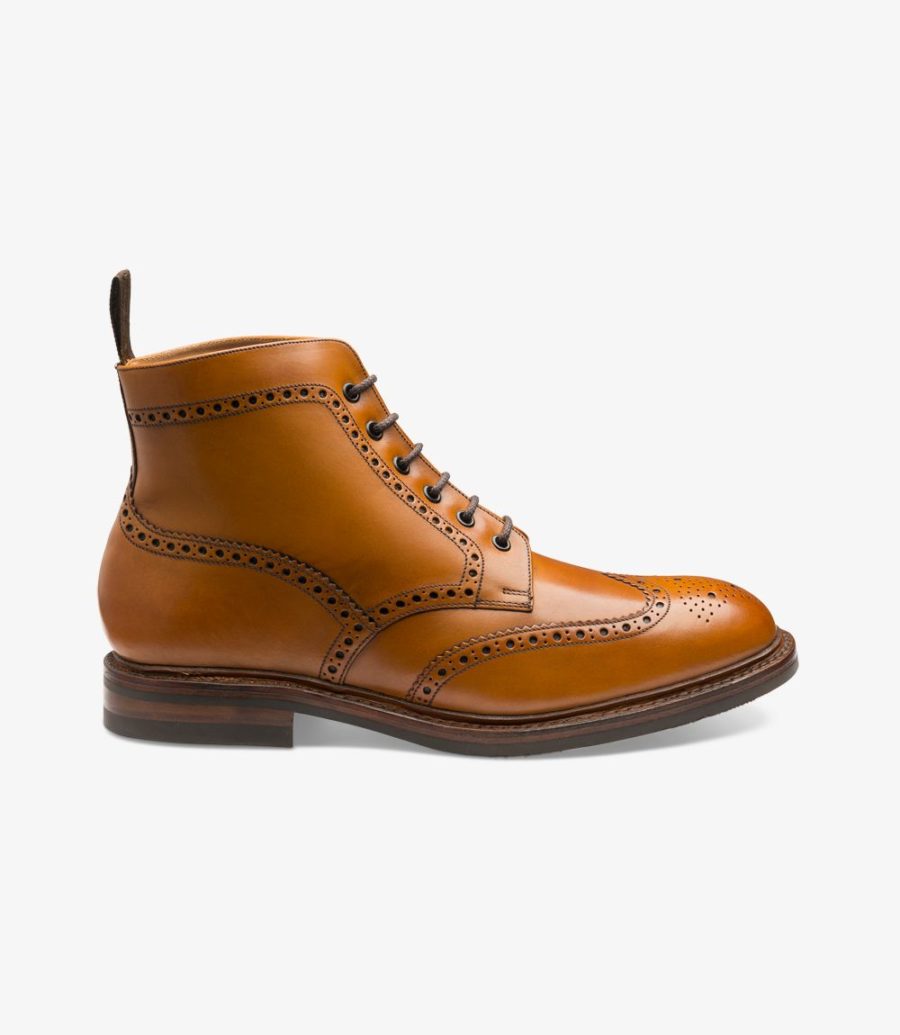 Loake Wolf Brogue Stiefel Herren Tan | AT5521211