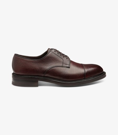 Loake Ampleforth Kappe-cap Derby Schuhe Herren Rosewood Grain | AT1804933