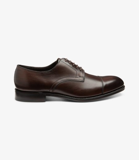 Loake Petergate Kappe-cap Derby Schuhe Herren Scorched Walnut | AT1029504