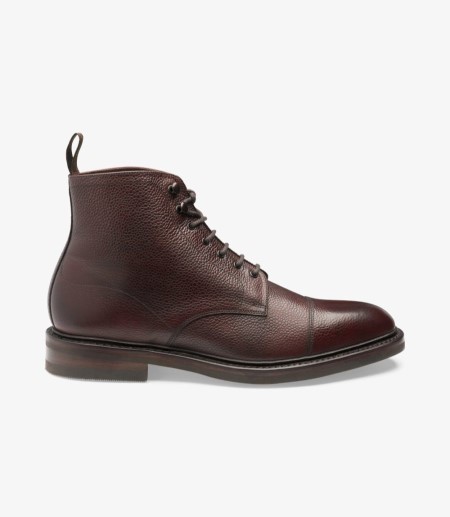 Loake Roehampton Derby Stiefel Herren Oxblood Grain | AT0183885